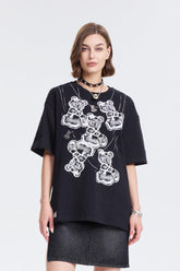 Saucy Bear Necklace T-Shirt - sauce