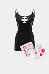 Soft Touch Bundle: Final Verdict sling dress with Sweeeheart vibrator