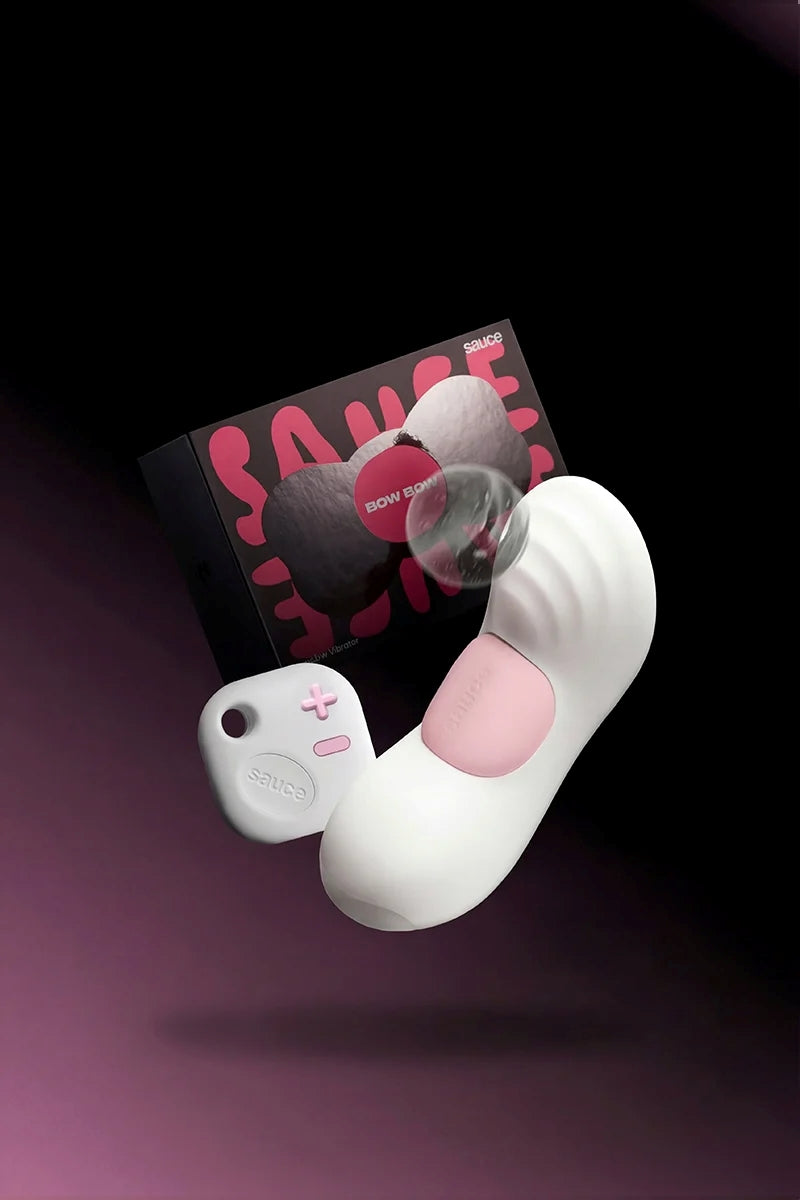 Bow Bow pressure-sensing wearable in pink