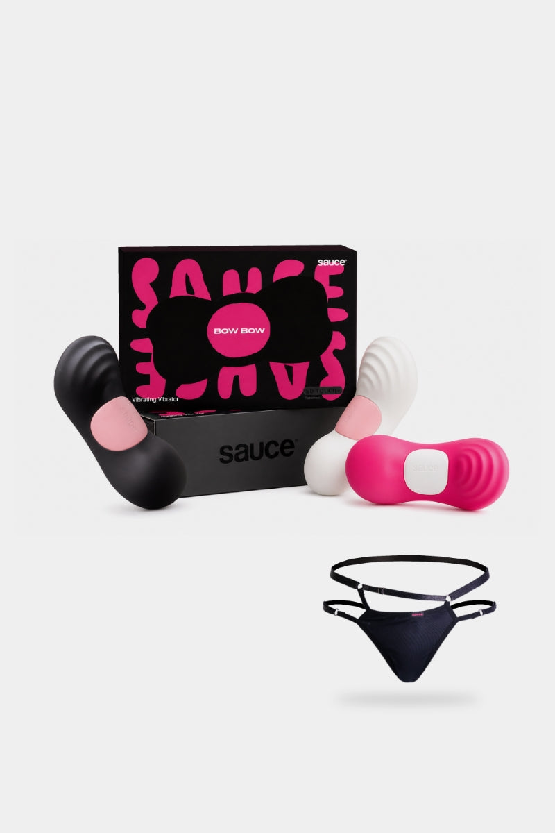 Just for Me Bundle: Bow Bow wearable vibrator with Sauce Play Panty