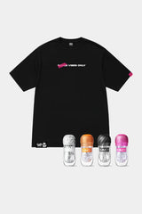 Lazy Sunday Bundle: four Sauce Cup stroker cups with Saucy Bear tee