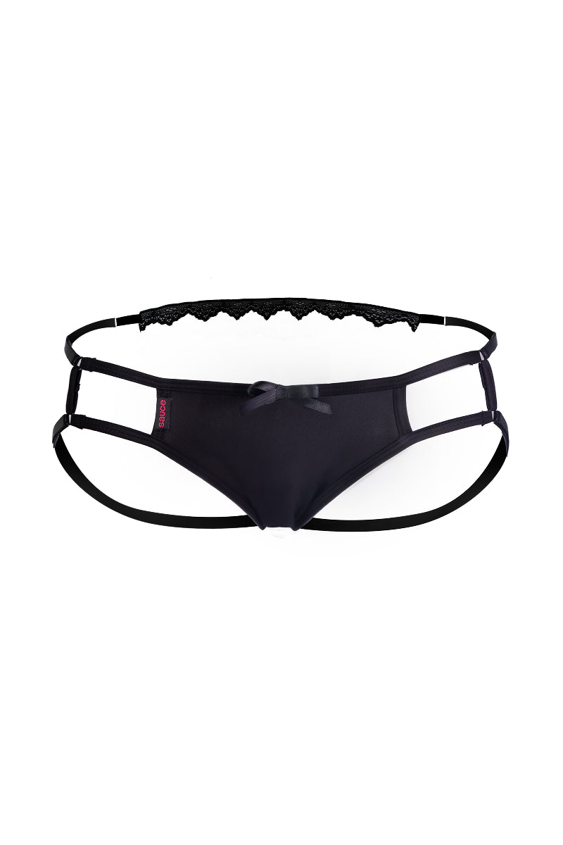 Sauce Play Panty open-gusset design for hands-free play