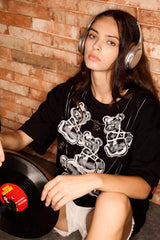Saucy Bear Necklace T-Shirt - sauce