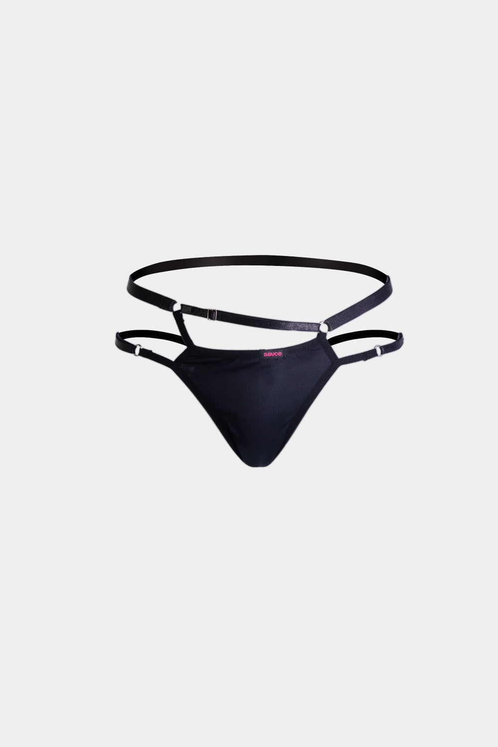 Sauce Play Panty for a wearable vibrator, shown on model